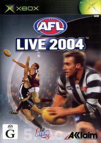 AFL Live 2004 PAL Xbox PAL box art